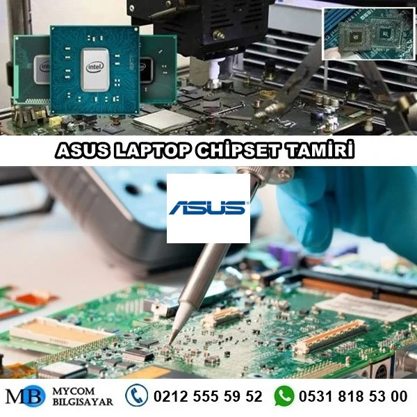 asus laptop chipset tamiri