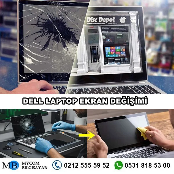 dell laptop ekran degişimi