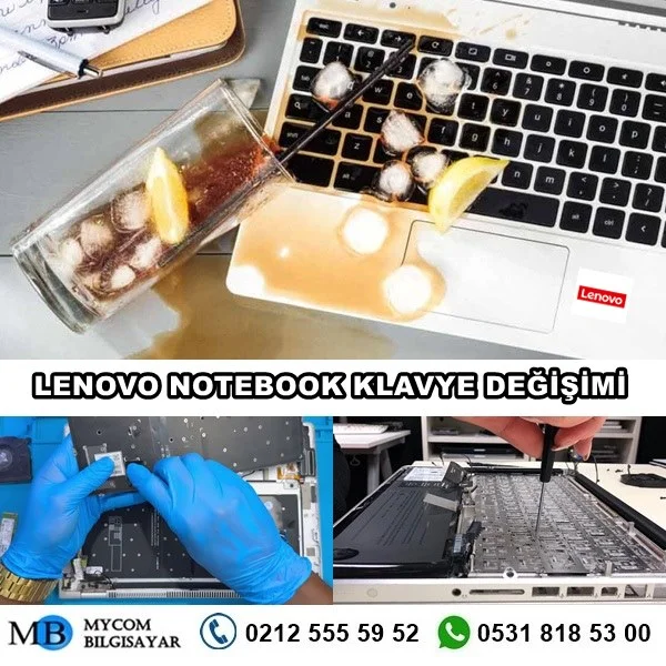 lenovo laptop klavye değişimi