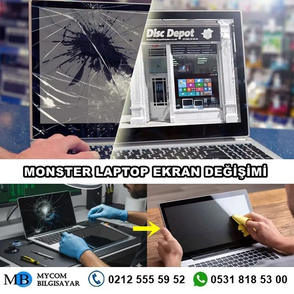 Monster laptop ekran degişimi