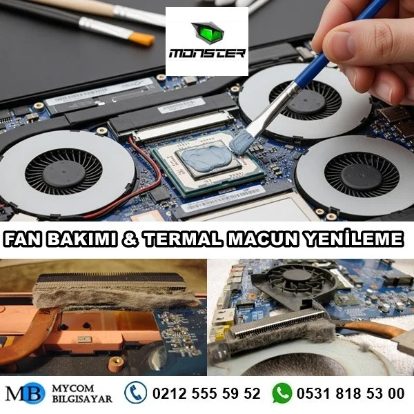 monster laptop fan bakımı