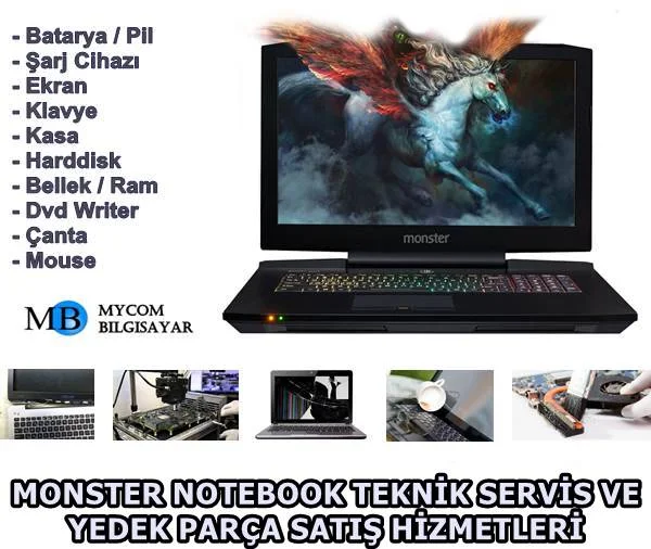 monster laptop teknik servis hizmetleri