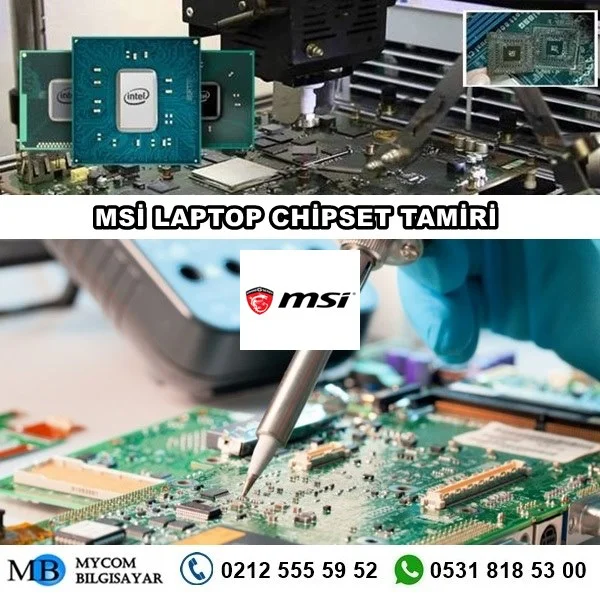 msi laptop chipset tamiri