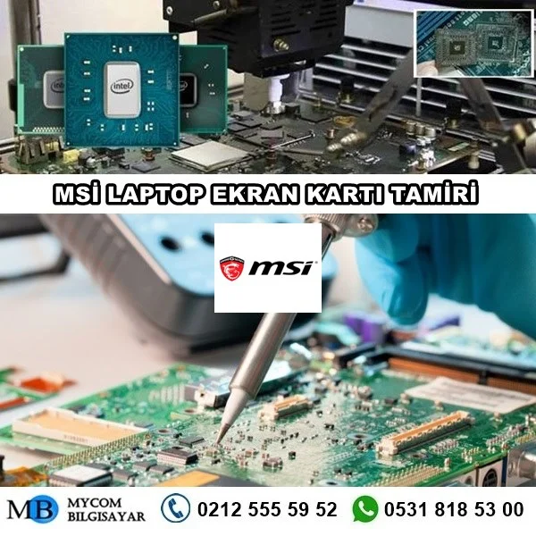 msi laptop ekran kartı tamiri