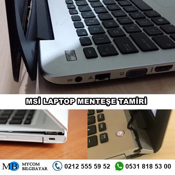 msi laptop menteşe tamiri