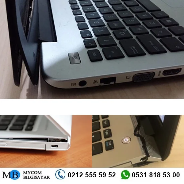 laptop menteşe tamiri ve değişimi